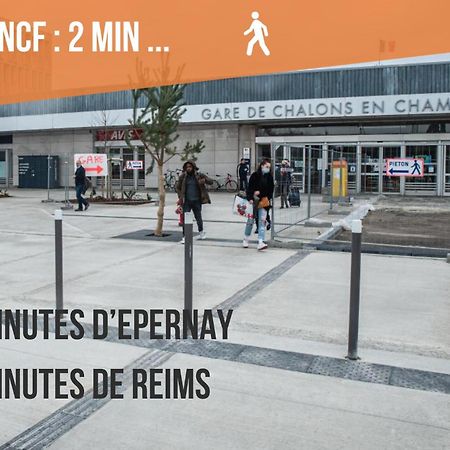 Promenade D'Automne - Netflix & Wifi - Climatisation- Parking Gratuit - Check-In 24H24 - Emplacement Velos - Goodmarning ชาลงส์-อ็อง-ชองปาญ ภายนอก รูปภาพ